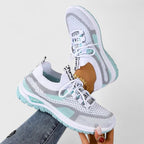 Orthopedic walking sneakers, angled view