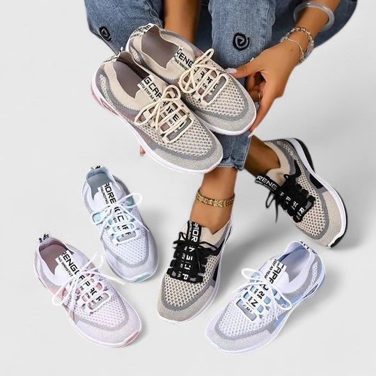 Orthopedic walking sneakers, top view